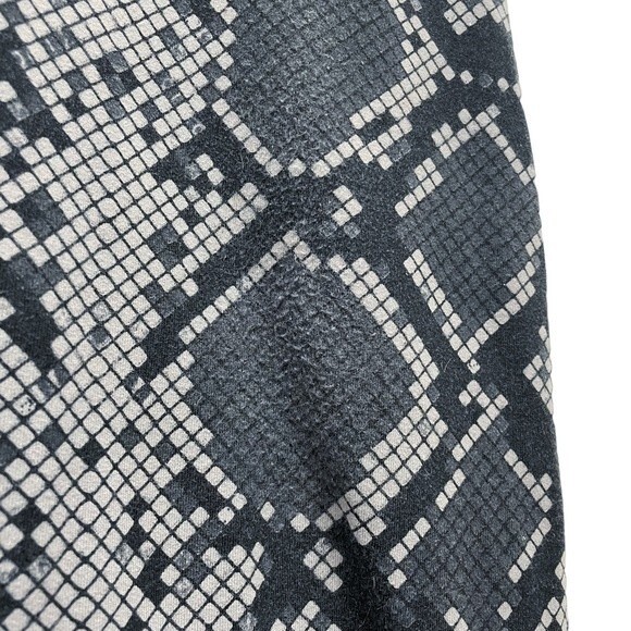 Lululemon Leggings Wunder Under High Rise Crop Ziggy Snake Slate Coal Size 6 - Picture 9 of 14